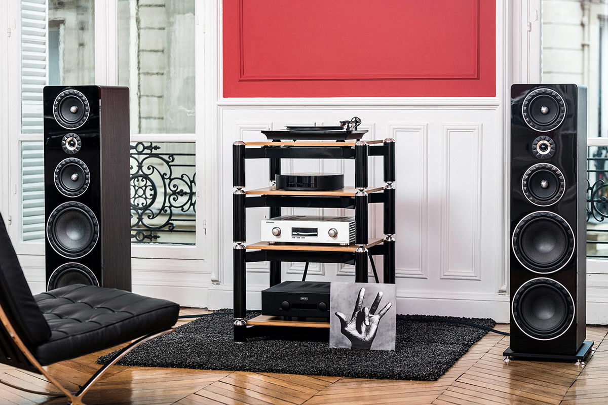 Enceinte Elipson à haut parleur Siare - vintage en platre