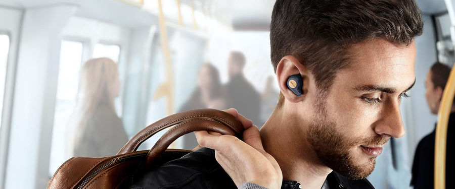 Compatible Casque découte Bluetooth sans Fil pour Samsung iOS iPad Huawei Xiaomi Altalyst Écouteurs Bluetooth V5.0 avec 10 Heures de Lecture Conception à Deux écouteurs Microphone Audio stéréo HD