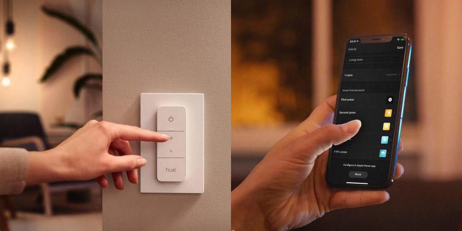 Interrupteur Philips Hue Dimmer V1 – UK – Occasion – Pour Ampoules Connectées