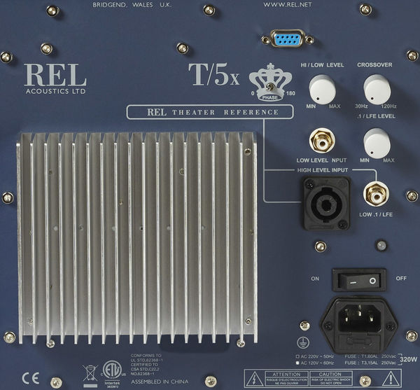 Rel Acoustics T/5x : connectique