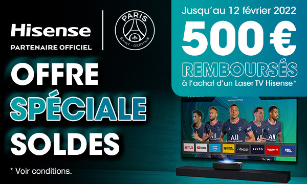 Hisense Laser TV : 500 € remboursés