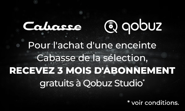 Cabasse vous offre 3 mois d'abonnement Qobuz